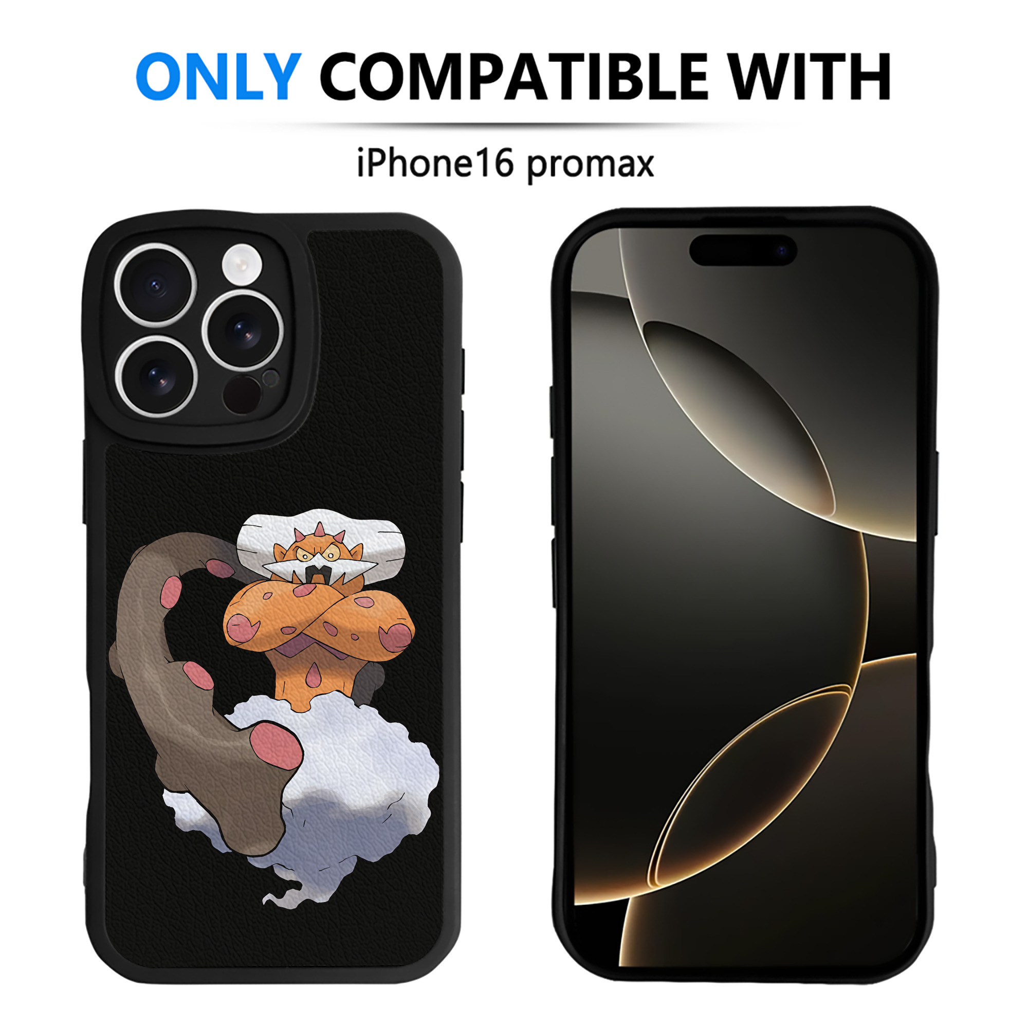 （画像用） ポケットモンスター Pokémon 【iPhone 16シリーズ対応】シリコンスマホケース（レザー調） 材質：シリコン